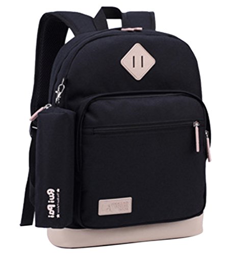 Happy Cherry Schulrucksack Schulranzen Federmappe Schultasche Sports Rucksack Freizeitrucksack Daypacks Backpack für Mädchen Jungen Kinder Damen Herren Jugendliche - 2