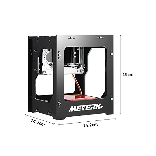 Meterk Laser Gravierer Drucker 1500mW Beweglicher Haushalt Kunst Fertigkeit DIY Mini Gravur Druck USB Drahtloser Bluetooth4.0 für IOS / Android / PC / IPAD mit Legierungs Shell Rahmen - 4