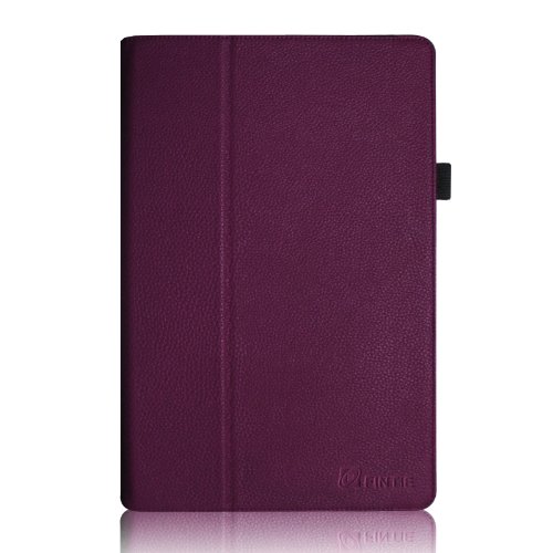 [Eckenschutz] Fintie Microsoft Surface Pro / Pro 2 Hülle Case – Hochwertige Kunstleder Slim Fit Stand Cover Tasche Schutzhülle Etui mit Stylus-Halterung für Microsoft Surface Pro / Pro 2 10.6″ Zoll Tablet, Lila - 4