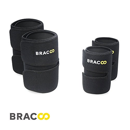 Bracoo Arm & Oberschenkel Fitness-Gürtel Trimmer | Einfach Abnehmen | Premium Qualität 4-teiliges Slimming Shaping Set | Unisex - 7