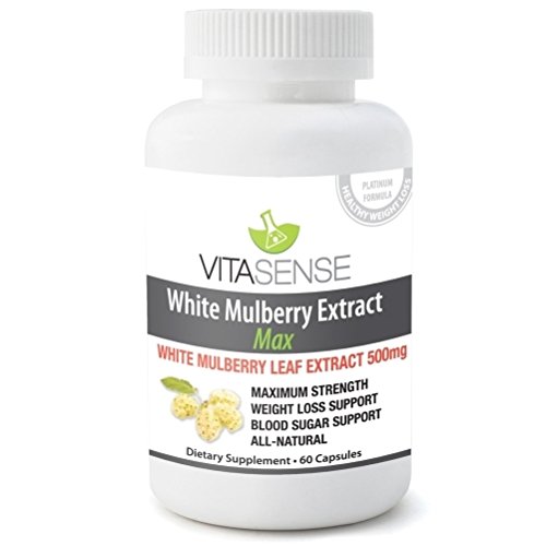 Preisvergleich Produktbild PREMIUM Weißer Maulbeerenextrakt 500mg - Blutzuckerwerte und Herzkontrolle (Diabetes and Herzunterstützung) x 60 Kapseln by TARGARIAN