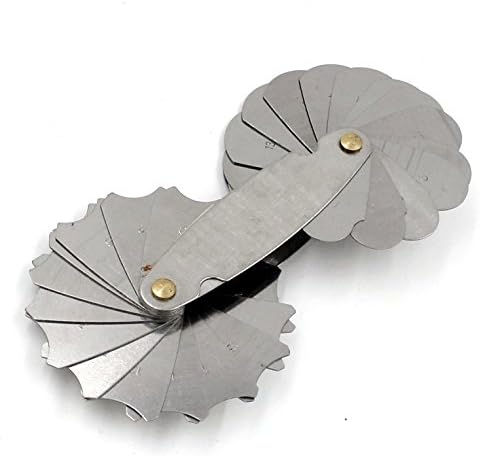 S/S Radius gage Gauge Fillet 32pcs set R7.5-15mm Lock Device MEASUREMENT Tools