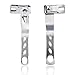 Footful Stainless Steel Thick Nail Clippers with Rotating Swivel Head Large