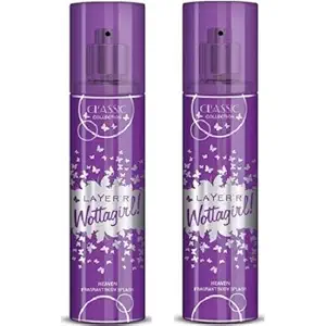 LAYERR WOTTAGIRL CLASSIC HEAVEN PACK OF 2 COMBO SET PERFUMES OFFERS FOR WOMEN GIRLS SPRAY