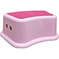ANSIO Step Stool For Toilet with Non-Slip Surface, One Step Potty Step Stool for Toddlers For Bathroom And Sink, Plastic Kitchen Step Stool for kids (Pink)