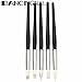 DANCINGNAIL 5Pcs/Set Nail Art Silicone Sculpture Pen Wooden Handle Nail Art Salon Tool New black