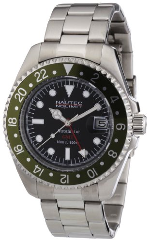 Nautec No Limit Herren-Armbanduhr Deep Sea DS AT-GMT/STSTGRBK Nautec No Limit Herren-Armbanduhr Deep Sea DS AT-GMT/STSTGRBK