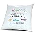 Produktbild Kopfkissen mit Namen Avelina - Motiv Positive Eigenschaften, 40 cm, 100% Baumwolle, Kuschelkissen, Liebeskissen, Namenskissen, Geschenkidee, Deko