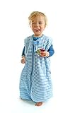 Schlummersack Baby Sommerschlafsack mit Füssen 1.0 Tog – Blue Stripes – erhältlich in 5 verschiedenen Grössen - 3