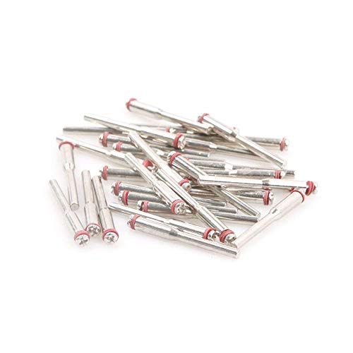 Chiloskit 12 Pcs 3.175mm 1/8 Shank Cut-off Wheel Holder Screw Mandrel for dremel Accessories Rotary Tool