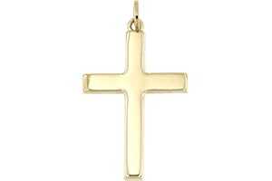 FORME DI LUCCHETTA Lucchetta - Croce Cristiana piccola in Oro Giallo 14k senza catenina - Confezione Regalo con Carta Autenticità