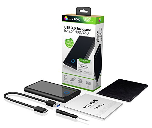 Icy Box IB-273StU3 Externes Gehäuse für 2,5″ (6,35 cm) SATA HDD/SSD mit USB 3.0 Anschluss, UASP, SATA III (schwarz) - 7