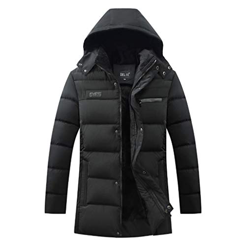 Preisvergleich Produktbild serliyHerren Jacke Sportjacke Steppjacke Übergangsjacke Daunenjacke Mens Winter Zipped Warm Trainingsanzug Casual Verdicken Mantel Hoodie Oberbekleidung