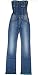 MISS SIXTY "Sophie Overall Bustier Jumpsuit" womens bootcut jeans denim (navy blue)