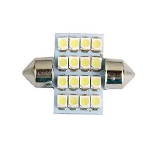 Generic Led Car Bulb 31 Mm 3528 16 Leds Smd Dome Map Interior Light Lamp 12v White - Pack of 1