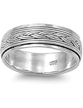 Ring aus Sterlingsilber - Drehbar