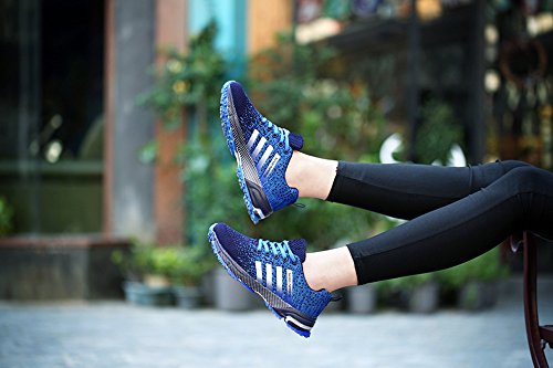 Laufschuhe Herren Damen Leicht Wanderschuhe Gute Qualität Sneaker Schwarz Rot Grün Blau 36-46 - 5