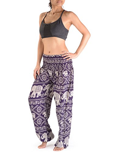 Luxus Haremshose Damen | Fashion Pumphose | Yoga Pluderhose | Sexy Ballonhose | Bunt Sommerhose | Made in Thailand | hippie hose | hippie hosen damen | hippie hosen Frauen | Festival Hippie Hose