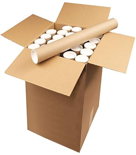 Globe Packaging 5 X A3/A4 POSTAL TUBES POSTER ROLLS 330mm X 45mm END CAPS - View #12