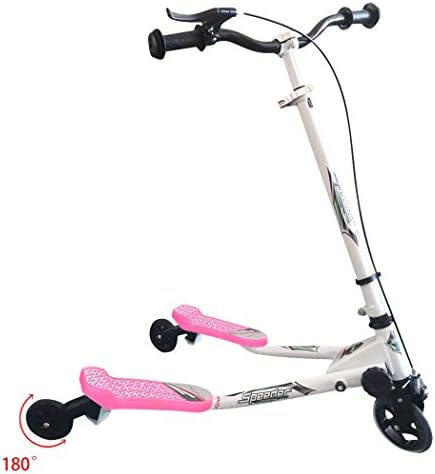 CRAVOG Kids Long Driving Scooter Mini 3 Wheel Swing Tri Slider Motion Winged Drifter