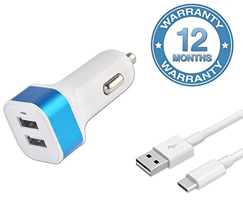 OnePlus 3T Compatible 2-Port Car Charger & Type-C Cable (1 year warranty) RS.349 (83.00% Off) - Amazon