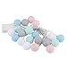 Produktbild Eboxer 20LED Bunte Baumwolle Bälle String Licht Weihnachtsfeier Hochzeit Zimmer Dekorative Lampe schöne Lampe für Haus (Bunte)