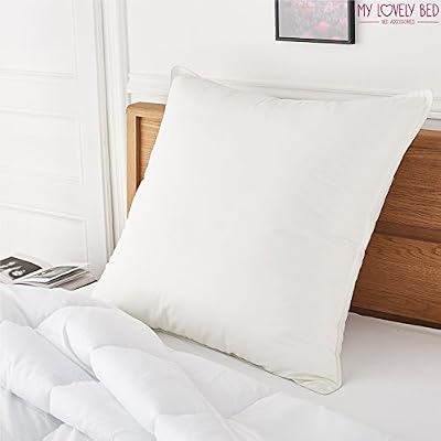 MyLovelyBed - Oreiller Percale 100% Coton - 65x65 cm – Doux et Gonflant - Confort Moelleux – Anti acariens – Qualité Hôtellerie de Luxe