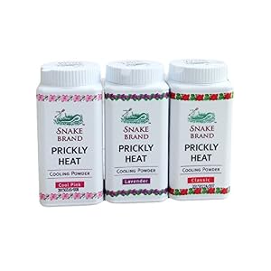 Snake Brand Prickly Heat Cooling Powder Selection Pack of 3, Classic, Lavender, Cool Pink (3 x 150g) - Image 2