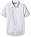 Tommy Hilfiger Baby-Boys Solid Poplin Slimfit Short Sleeve Plain Shirt, White (Classic White), 92