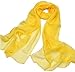 Weekend_PS Autumn new mulberry silk scarf Pure color silk scarves Hangzhou silk gift yellow