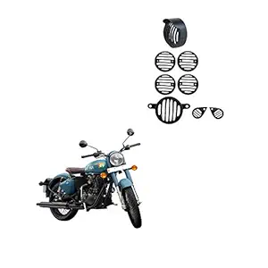 Autokraftz Metal Grill for Royal Enfield Classic 350 Signals (Set of 8)