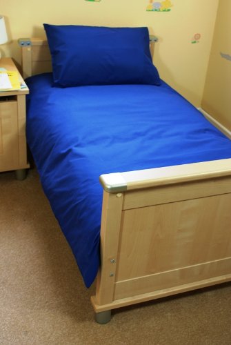 Royal Blue cot bed/ Junior Duvet Cover & pillowcase - Cotton - UK Made