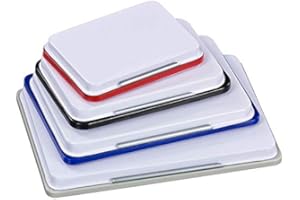 STIEBER Stempelkissen Metallgehäuse, Grösse und Farbe zur Wahl (BLAU, 5 x 8,5 cm (Abdruckmass))