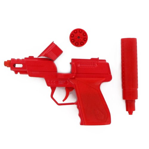Swat Die Cast Gun With Silencer (Red) Swat Die Cast Gun With Silencer (Red)