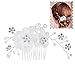 ROSENICE Bridal Hair Combs Hair Slides Hair Charm Clips Crystal Rhinestones Pearls Decor