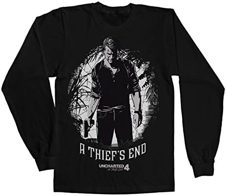 Officially Licensed Merchandise Uncharted 4 - A Thief´s End Long Sleeve Tee (Black), XX-Large