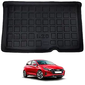 RKPSP PVC Dustproof/Waterproof/Foldable/Antiskid Car Dicky, Trunk, Boot Mat for i20 (Model Year 2020)