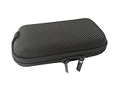 NEW Large Black Rectangle Double Hearing Aid Round Domed Zipped Storage Hard Carry Case Holder For 2 Hearing Aids