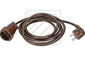 COLOURS MANUFAKTUR YOUR COLOUR YOUR LIFE Cavo di prolunga * diversi modelli, colori, lunghezze e campi di applicazione disponibili * (5 m, marrone Schuko)