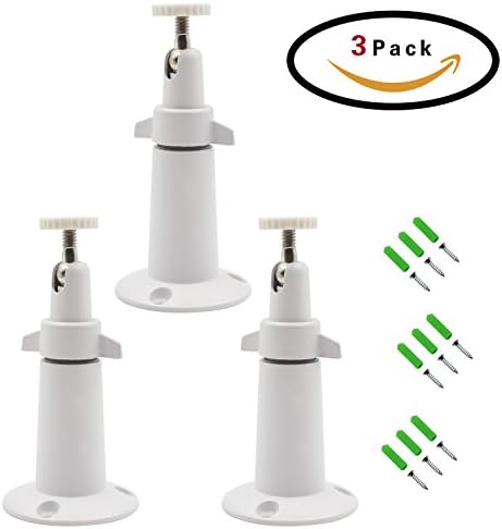 DTRIGIGO Mount For Netgear Arlo Camera - Aluminum Never Rust Security Camera Wall Mount Adjustable Indoor Outdoor Mount for Arlo Pro or CCTV or DVR Have Same Interface 3 Pack or 4 Pack (3PACK, White)