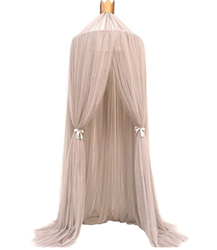 Grau Jannyshop Baldachin Betthimmel Moskitonetz Kinderzimmer Babybett Romantische Kuschel Und Leseecke Mit Himmelbett Fur Ein Kinderzimmer Pink Weiss Khaki Grau Hellblau