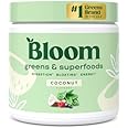 Bloom Nutrition Super Greens Powder Smoothie & Juice Mix - Probiotics for Digestive Health & Bloating Relief for Women, Digestive Enzymes with Superfoods Spirulina & Chlorella for Gut Health (Coconut)