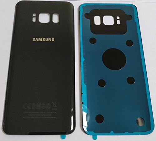 100% Original Samsung Galaxy S8 SM-G950F Black Back Rear Glass Battery Cover with Adhesive Genuine