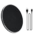 Produktbild Prevently Fast Wireless Charger Kabelloses Schnellladegerät, Qi Ladegerät Drahtlose Inductive ladestation Charger füriPhone 8/8 Plus / X Drahtloses Ladegerät (Schwarz)
