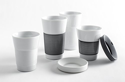 KAHLA 23A219A22002C MG Cupit Becher 0, 35 L mit Trinkdeckel in Coffee To Go Mug, Pro Öko, Porzellan, anthrazit, 10 x 6 x 13.2 cm - 5