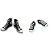 Produktbild Hellery 2X 1/6 Low \u0026 High Top Sneakers Schuhe Für 12 Zoll Hot Toys Figur Zubehör