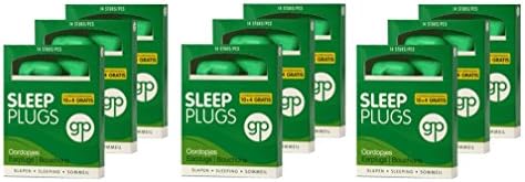 Get Plugged Sleep Plugs: 9 pakcs of 7 pairs of earplugs for sleeping, resting or studying. Very high damping factor for maximum peace of mind. Made of hearing protection stopper foam.