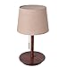 Produktbild Tischlampe Hochzeit Zimmer Massivholz Nussbaum Warm Einfache Moderne Kreative Schlafzimmer Nachttisch Nachttischlampe (Color : Linen)