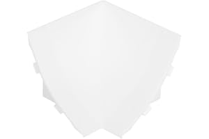 HOLZBRINK Innenecke passend zum Dekor Ihrer Abschlussleisten Weiß Innenkante PVC Küchenabschlussleiste 23x23 mm