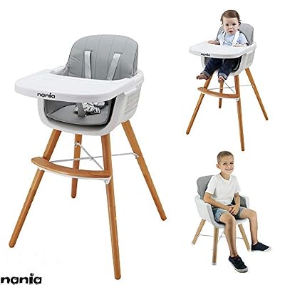 Mycarsit Chaise Haute Evolutive Luna 2 en 1 Nania